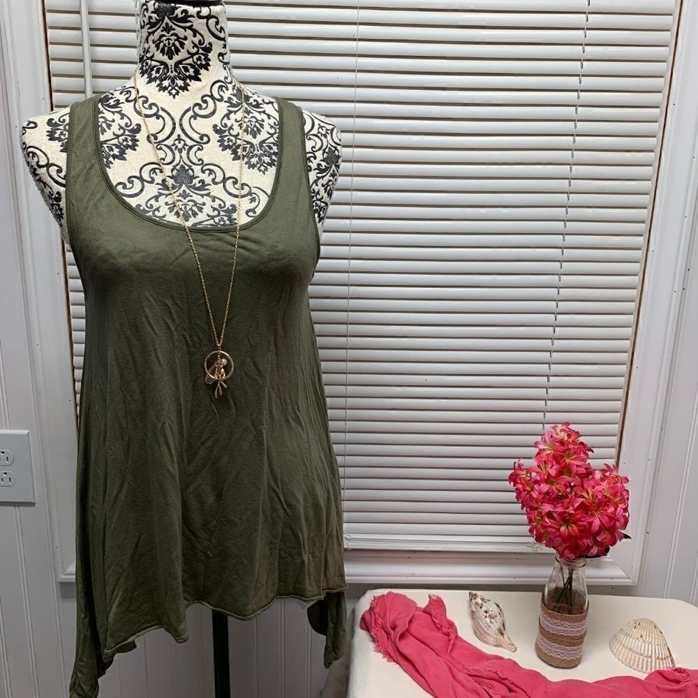 Michael Kors Sleeveless High/Lo Tank Small